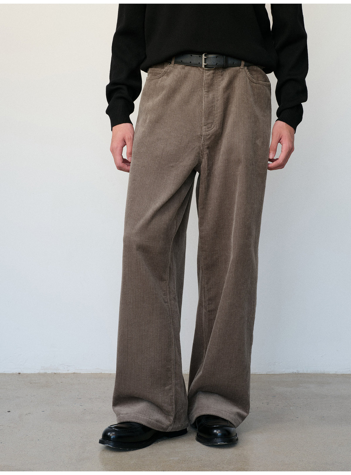 Two-Tone Wash Corduroy Casual Pants