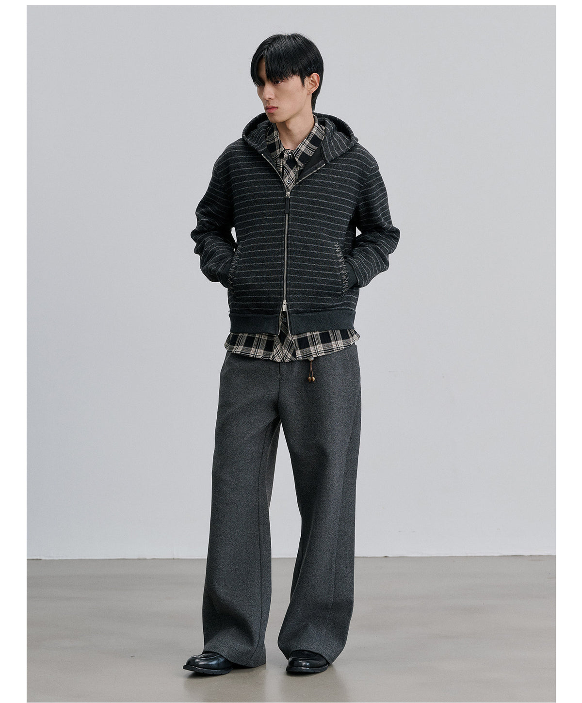 Straight-Waist Casual Pants