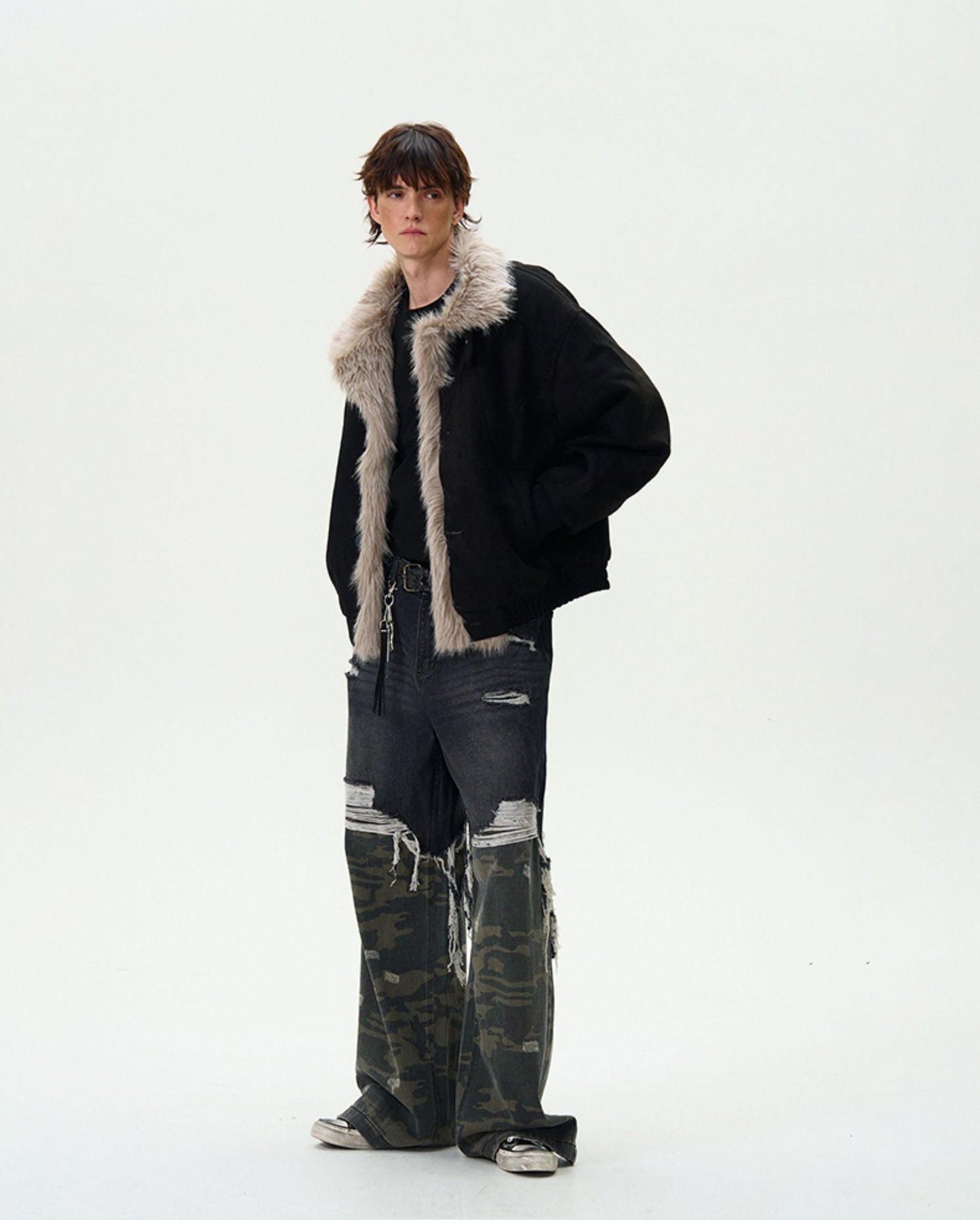 High-end fur collar jackets