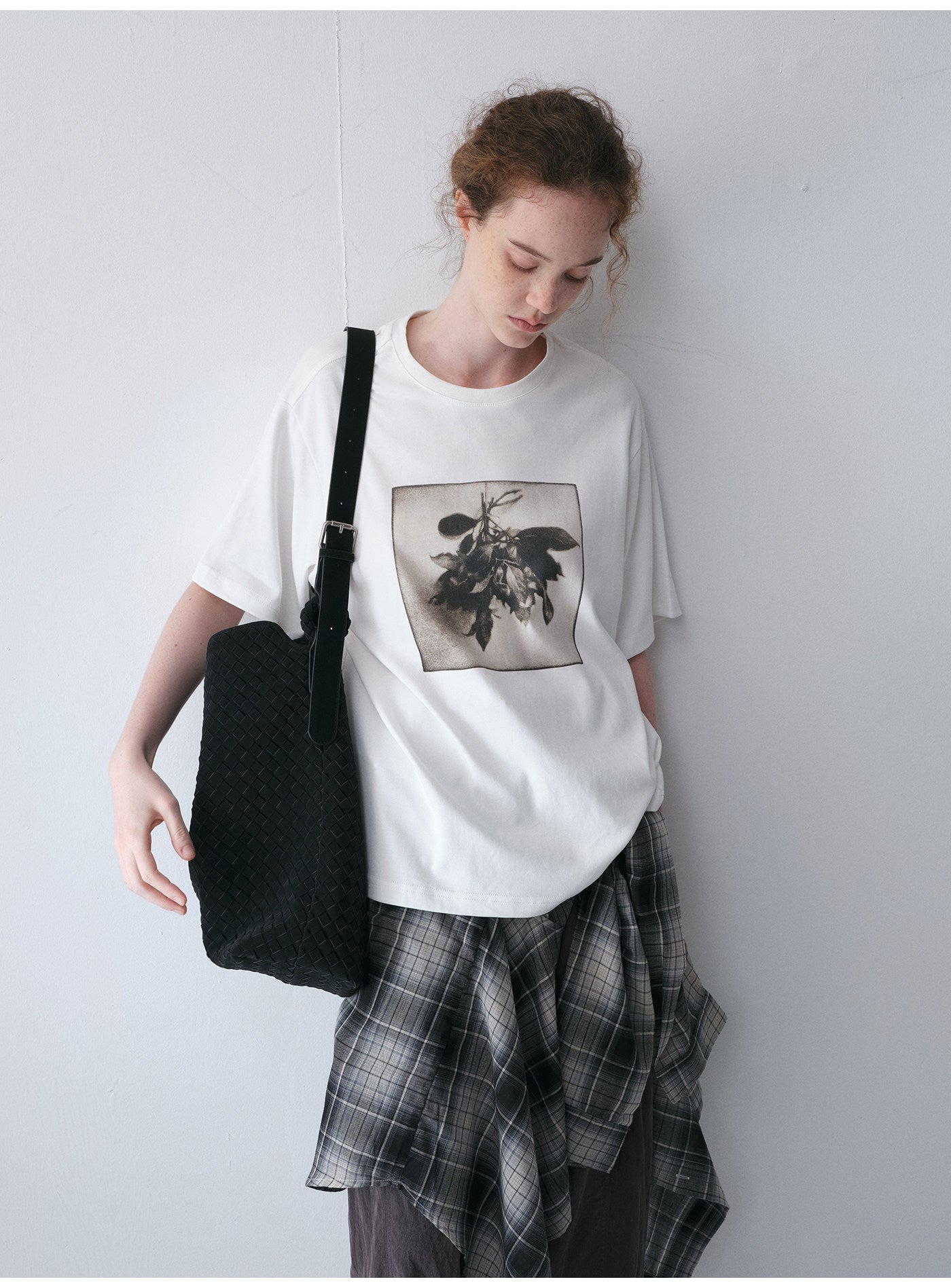 Bouquet Print Crew Neck T-Shirt