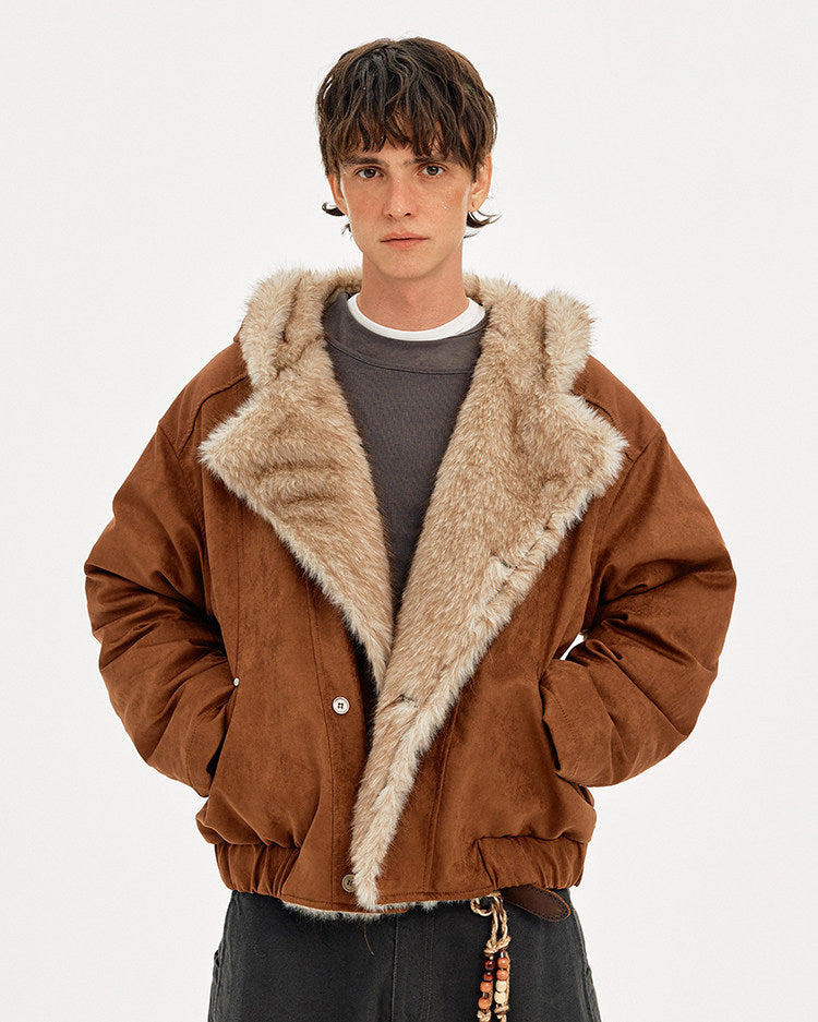 Hooded Mountain Carving Jacket