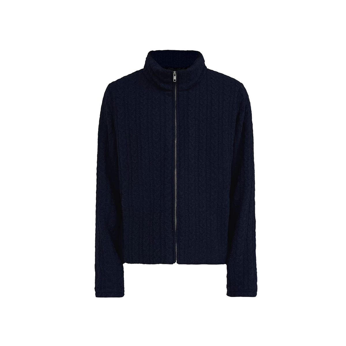 Lightweight Wool Knit Jacket