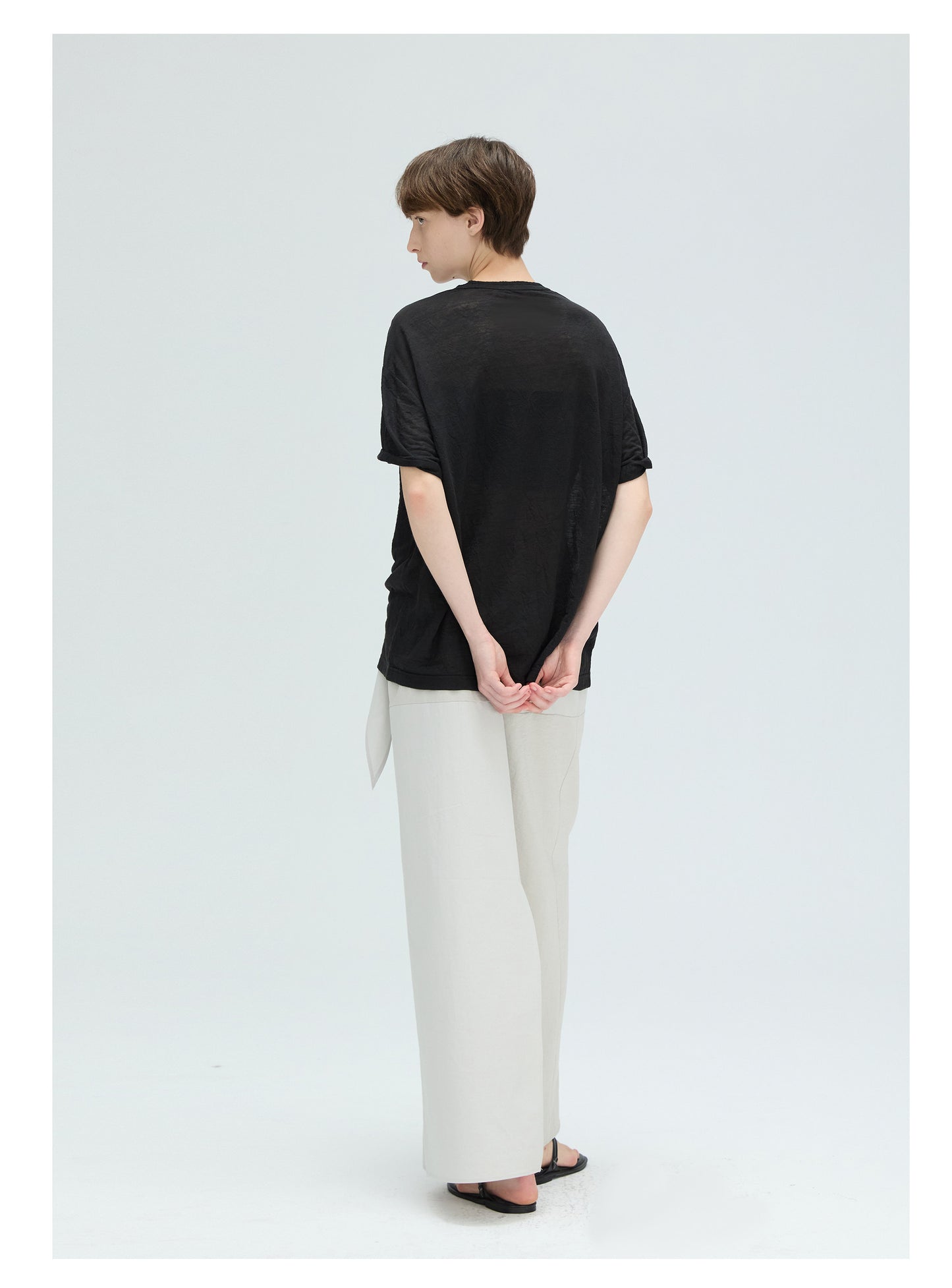 Trendy Pleated T-Shirt