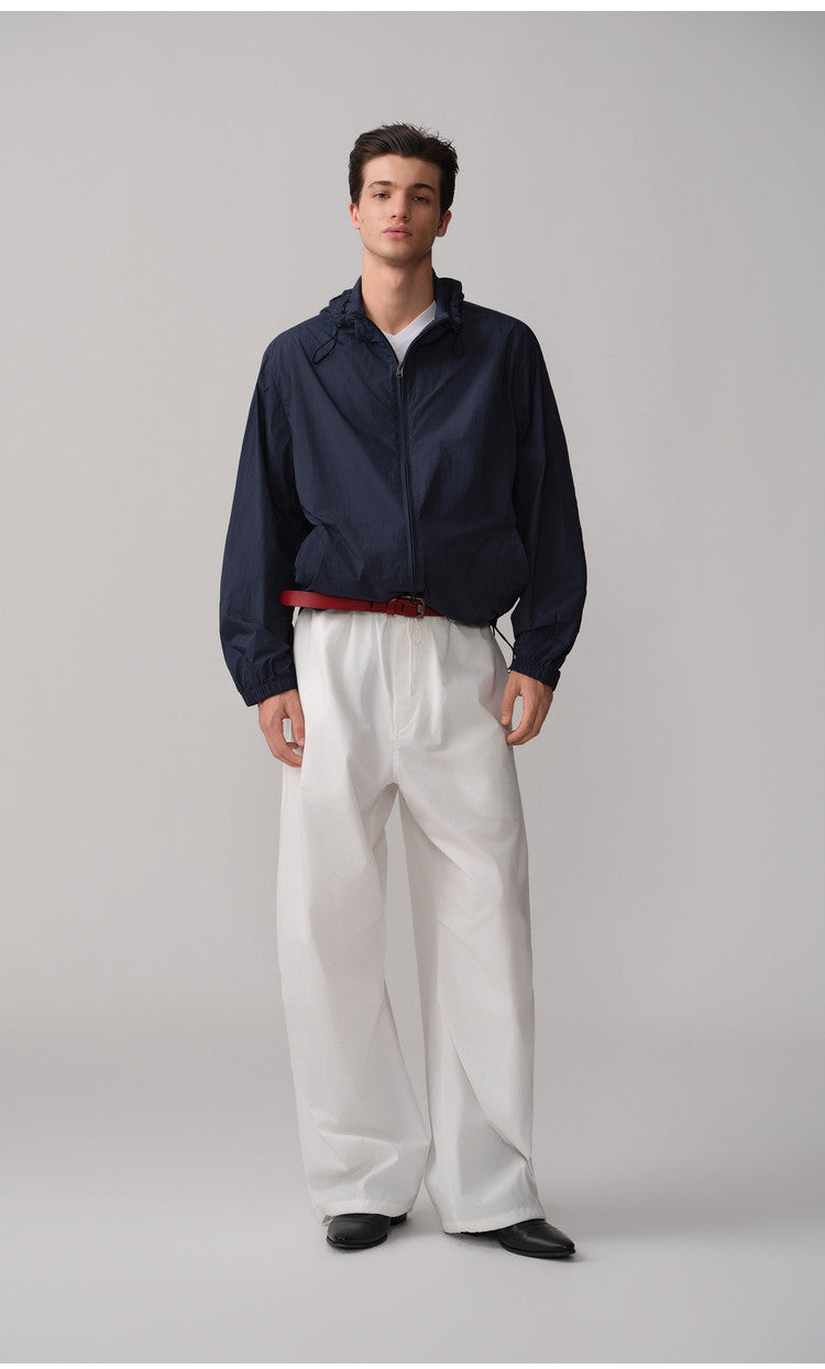 Lightweight, Wind-Resistant Casual Jacket with Hood