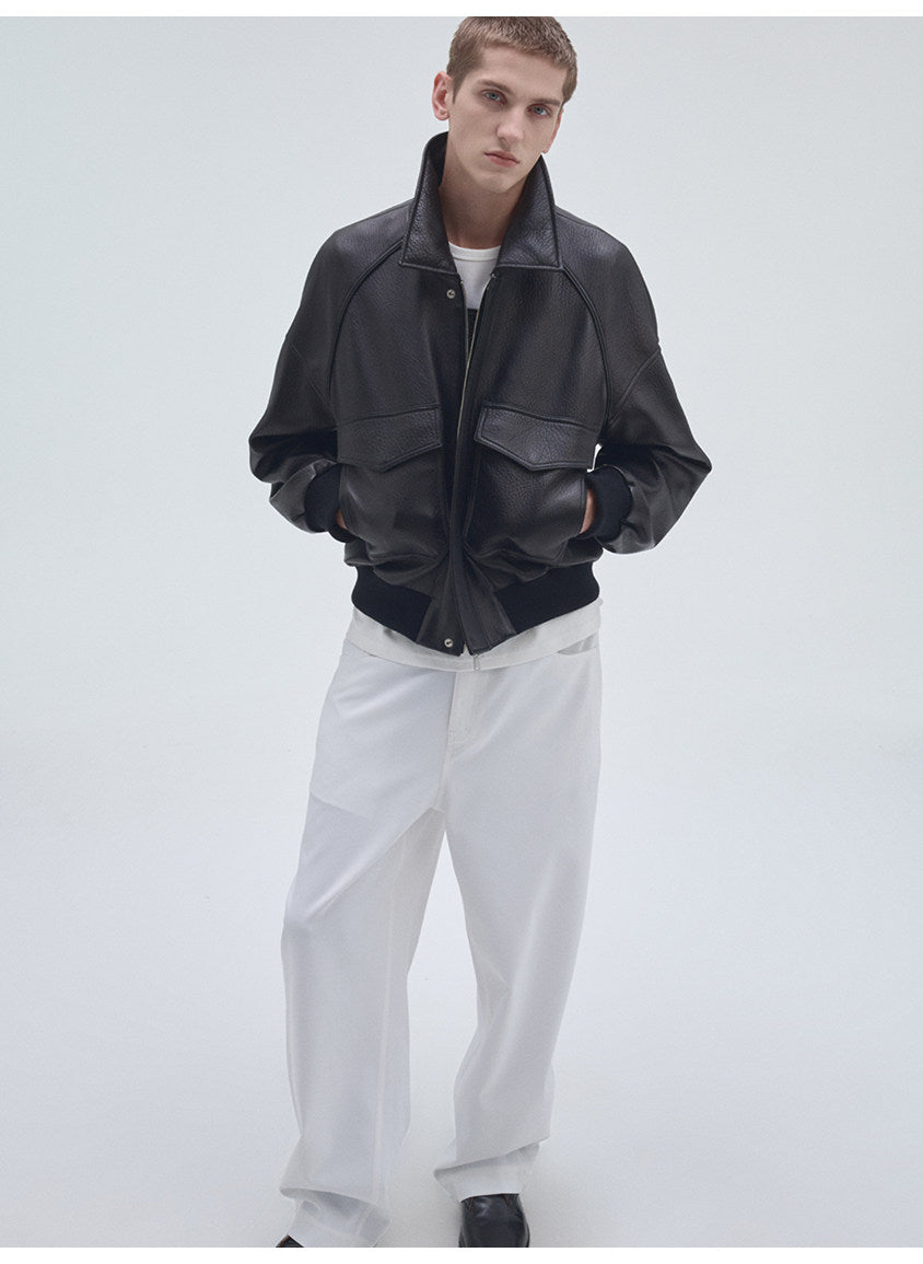 Semi-Stretch Waist Casual Pants