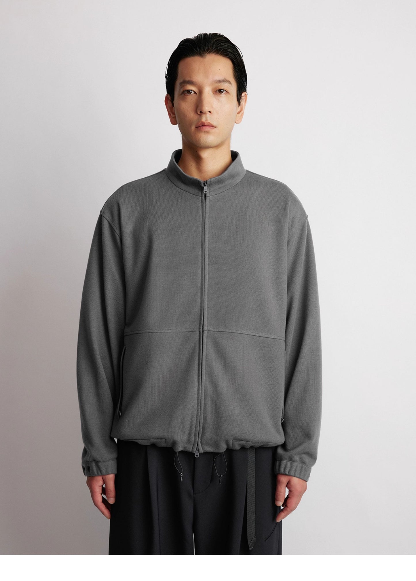 Wool Blend Zipper Jacket