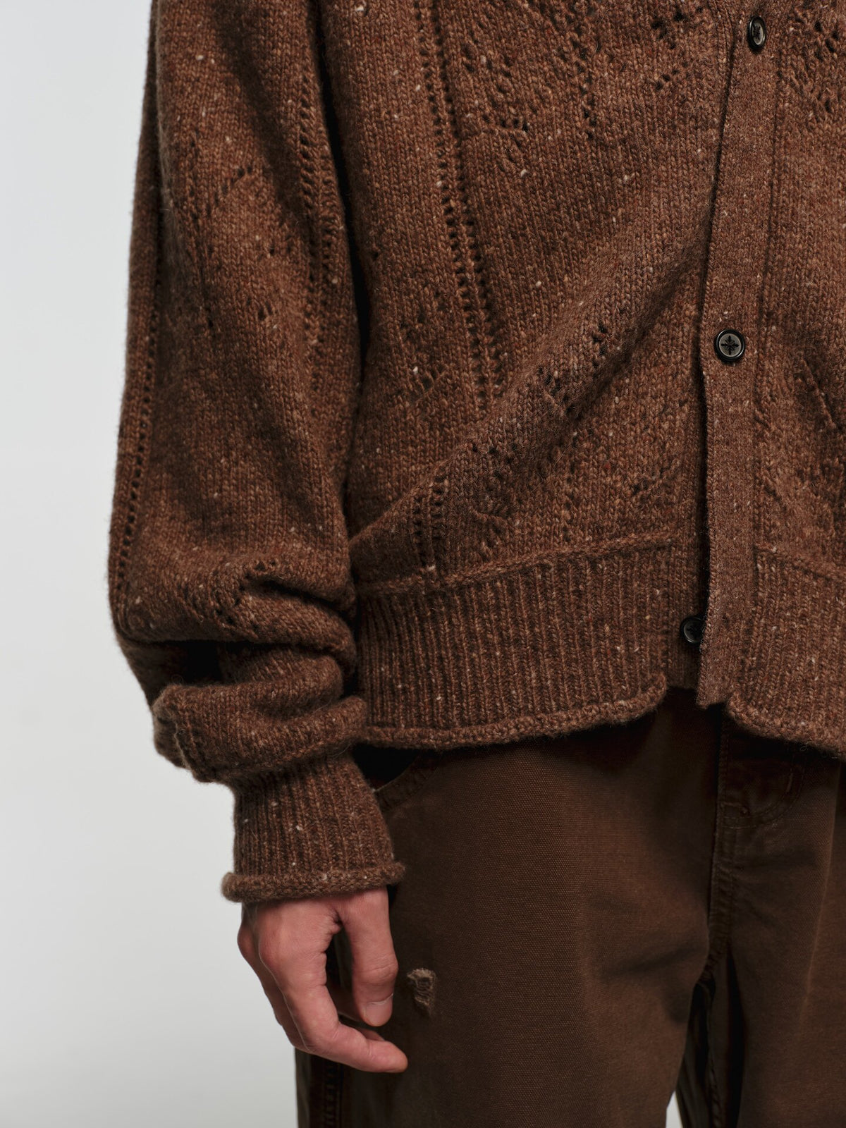 Alpaca Wool Cardigan with Buttons