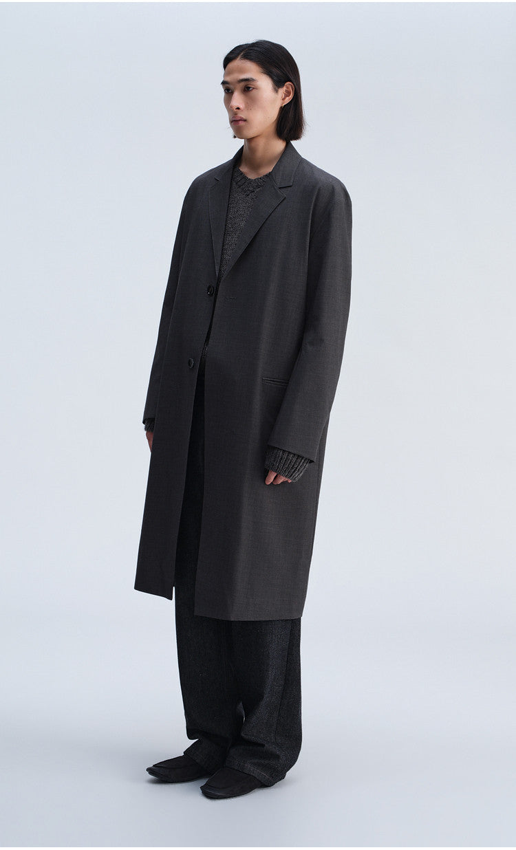 Notch Lapel Casual Coat