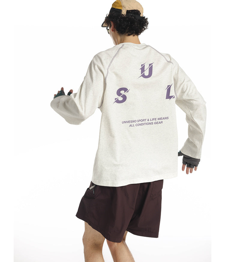 Contrast Color Raglan T-Shirt