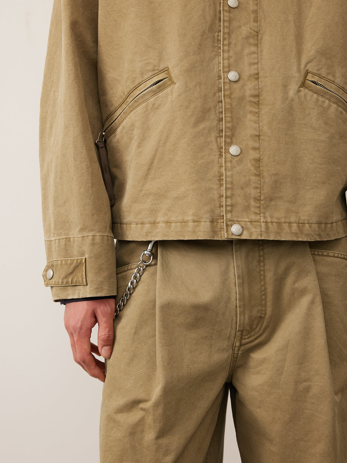 Washed Damaged Coach Jacket