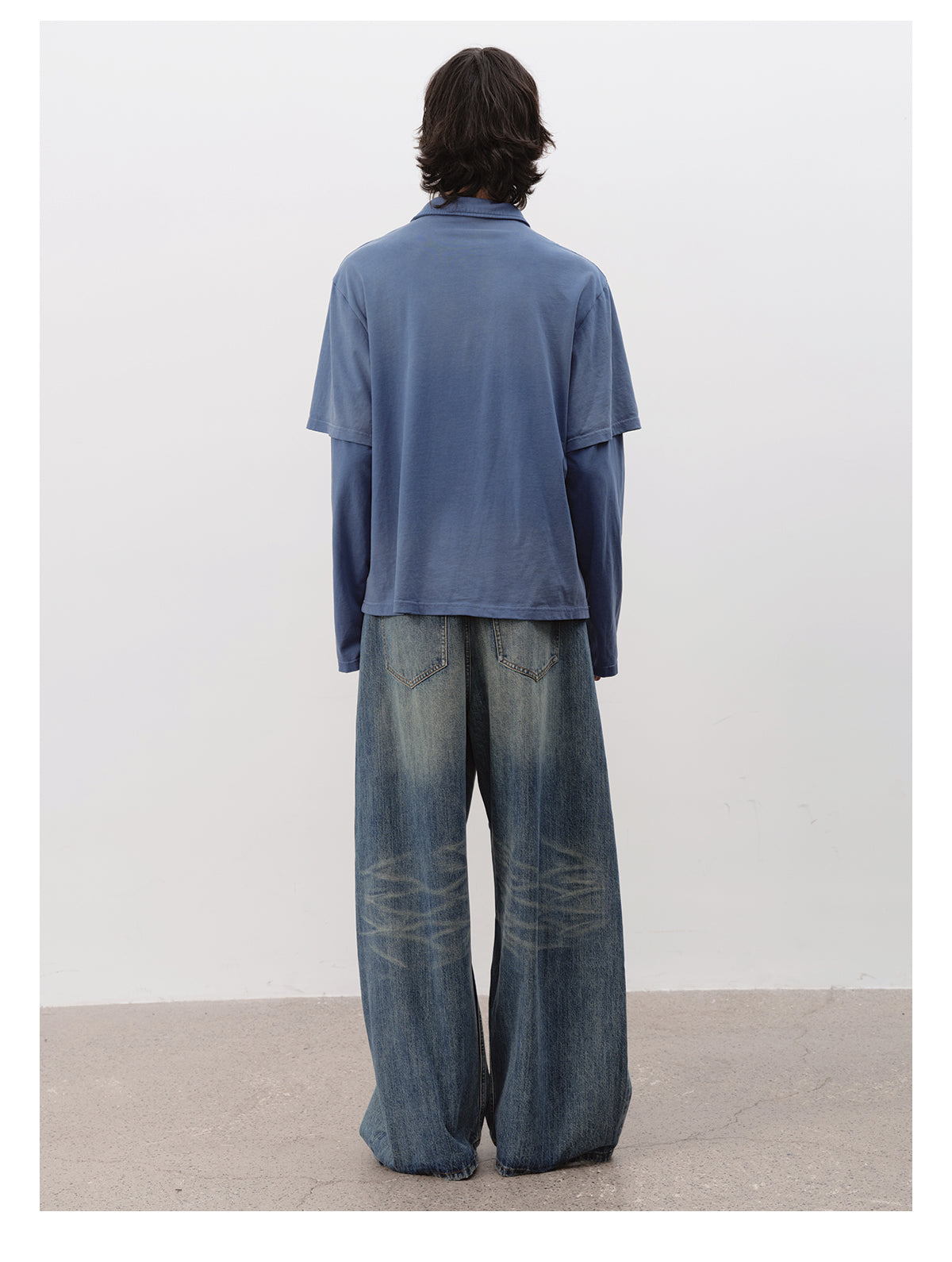 Fake Two-Piece Polo Shirt