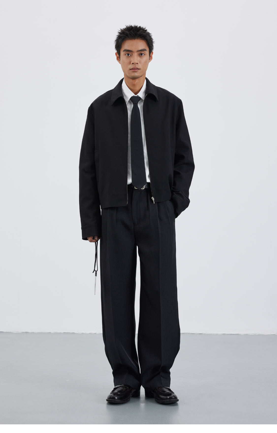 Wool-blend classic jacket