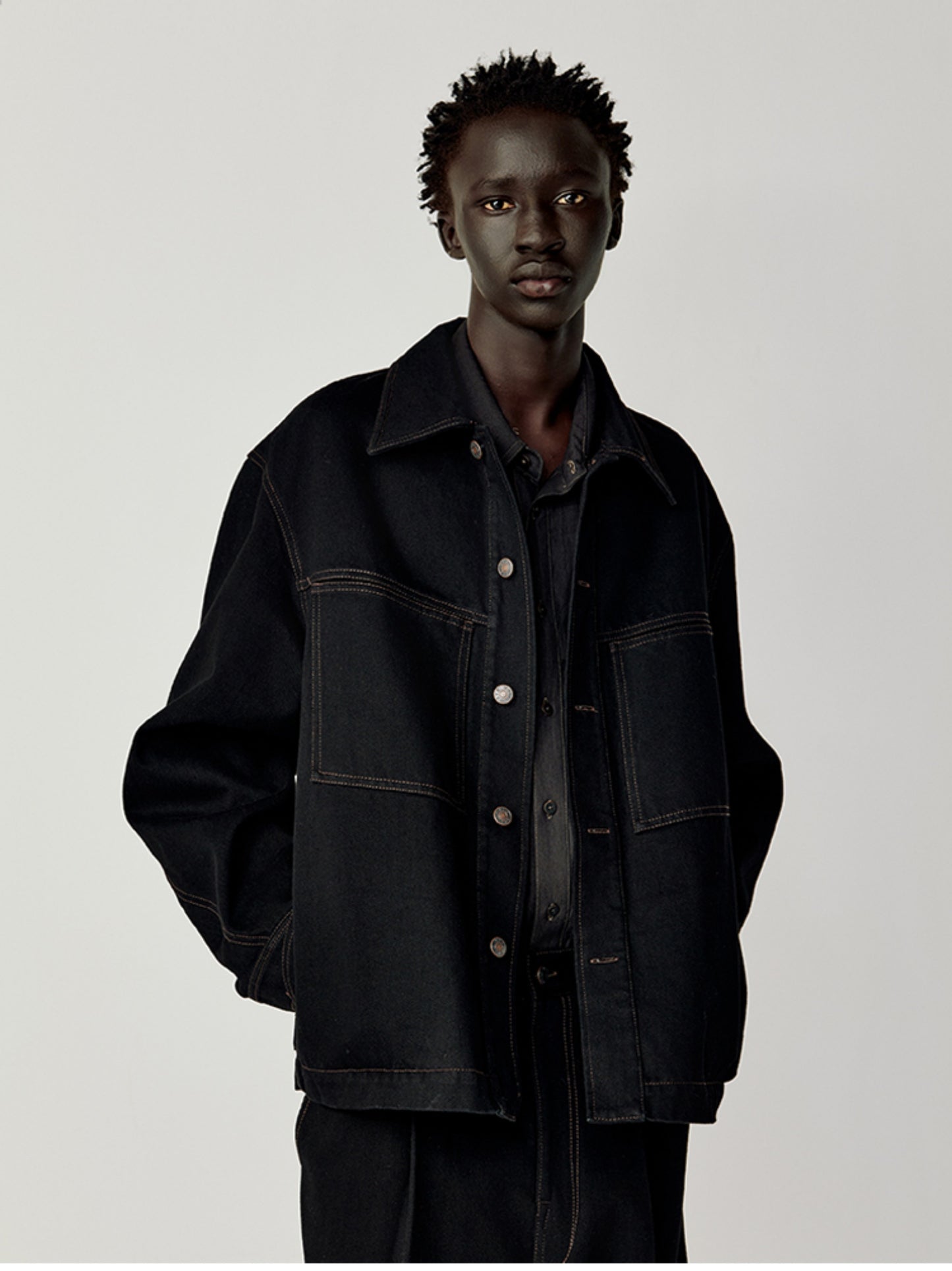 Patch Pocket Loose Jacket