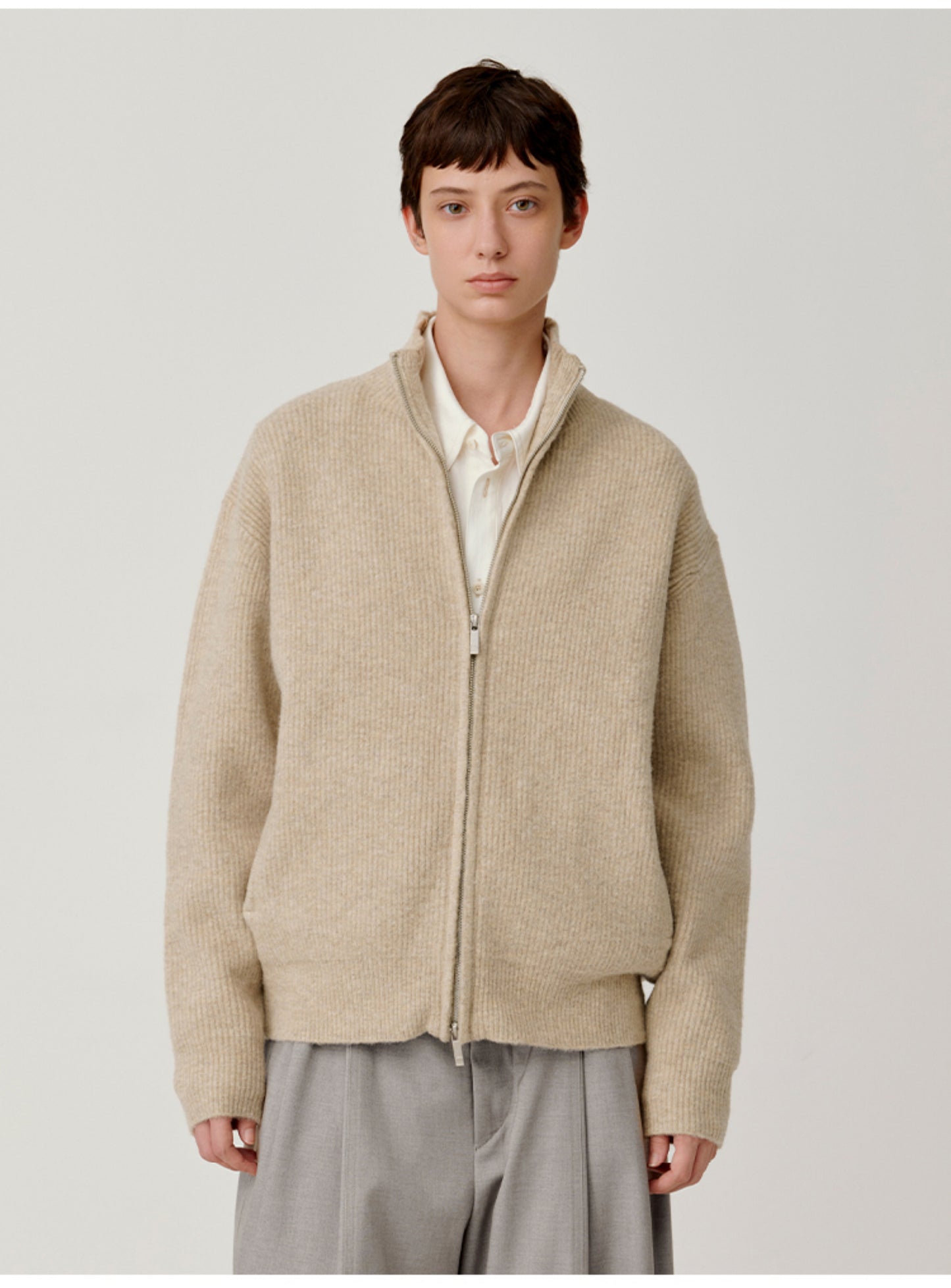 Double Zipper Cardigan