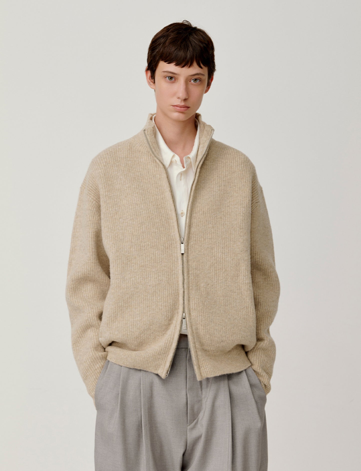 Double Zipper Cardigan