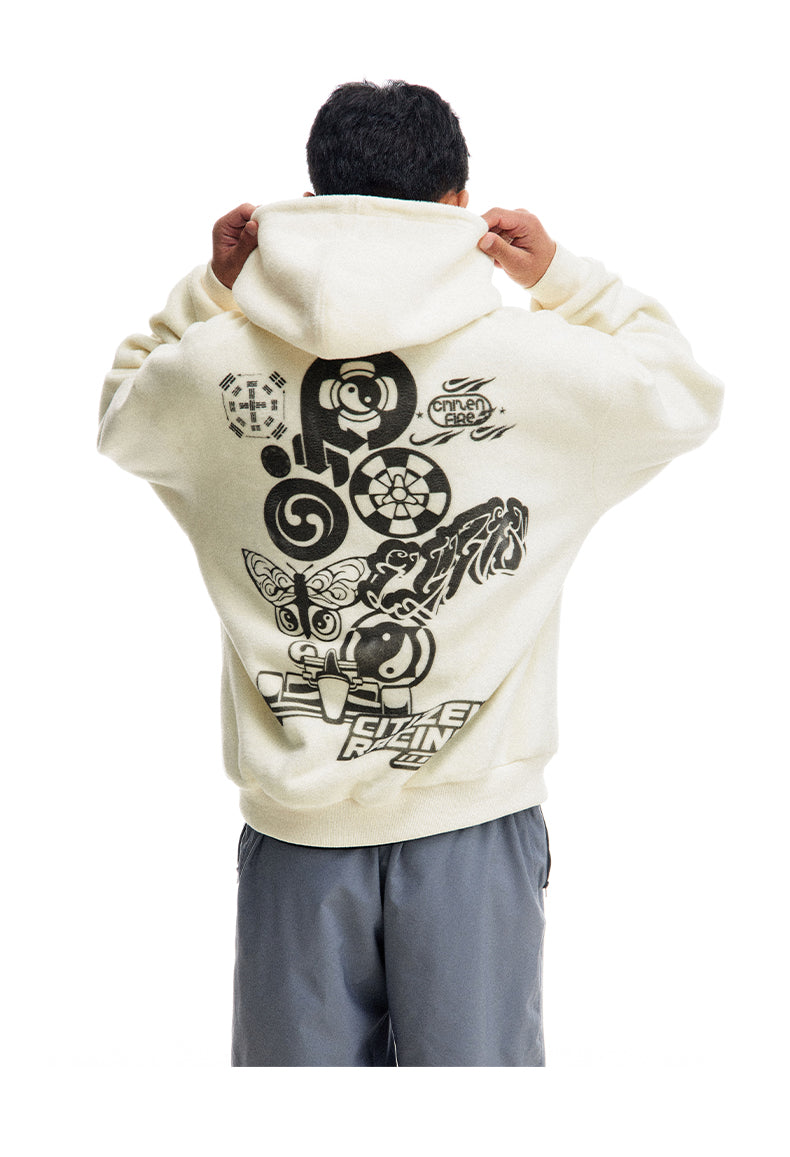 Printed Hooded Sweatshirt