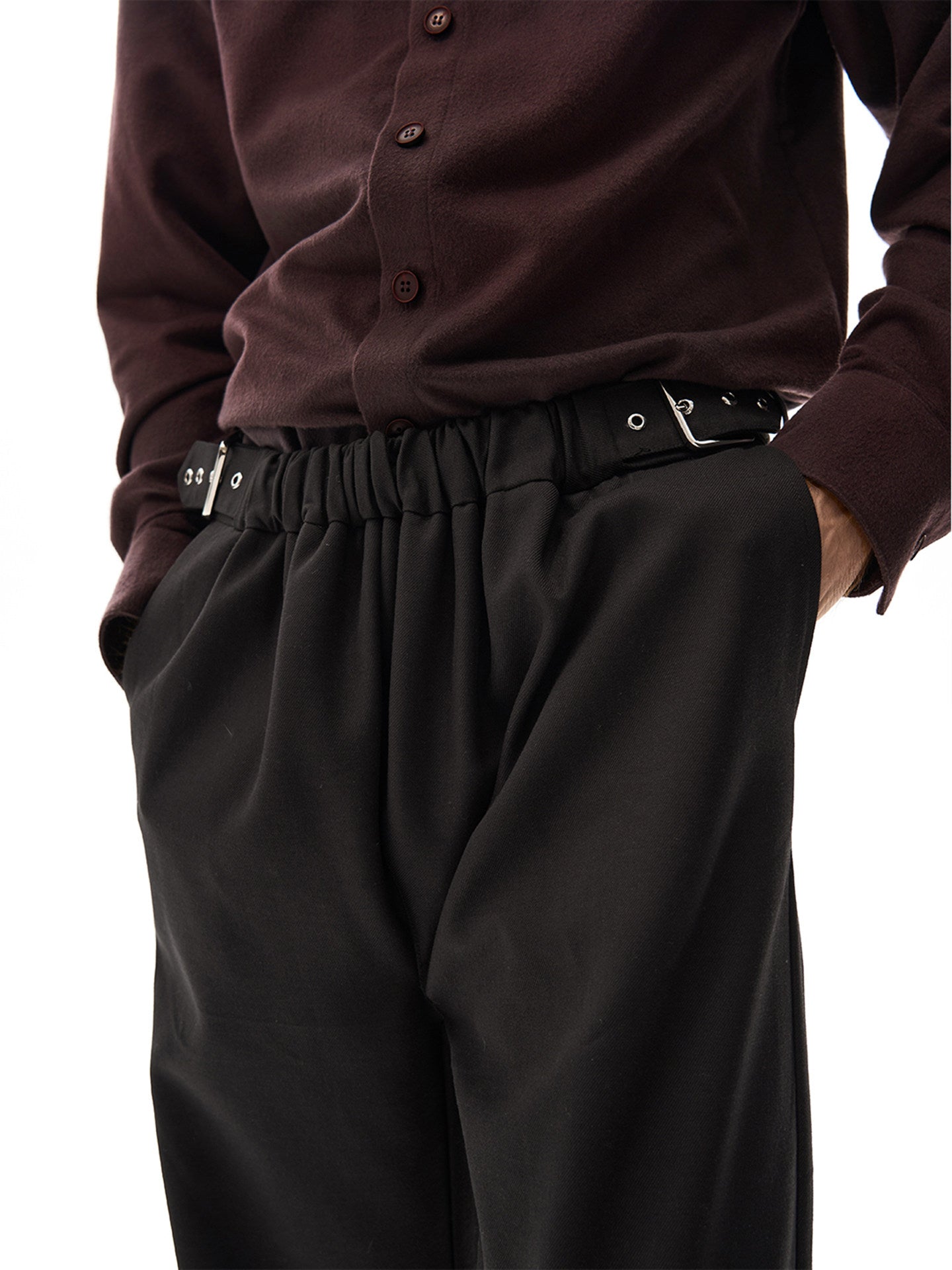 Adjustable waist Casual pants