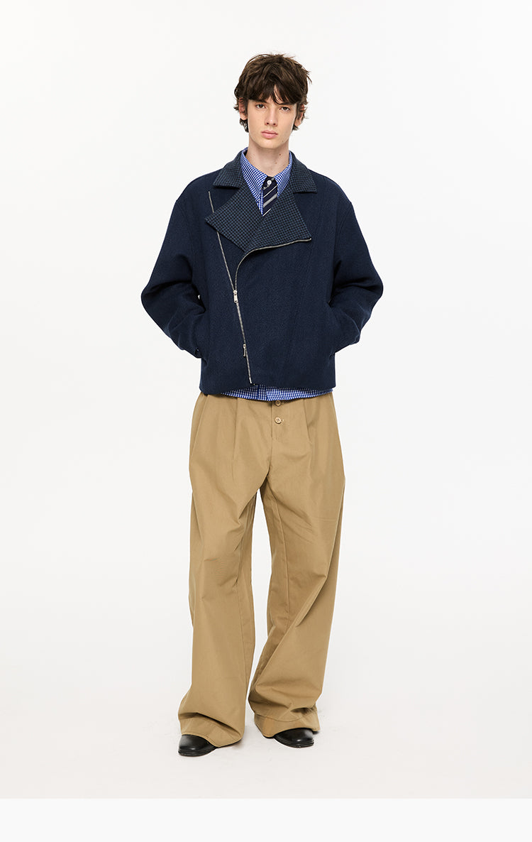 Contrast Lapel Jacket