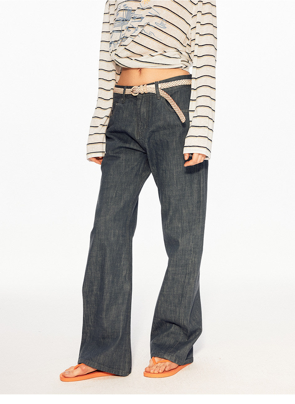Unisex Retro Embroidered Jeans