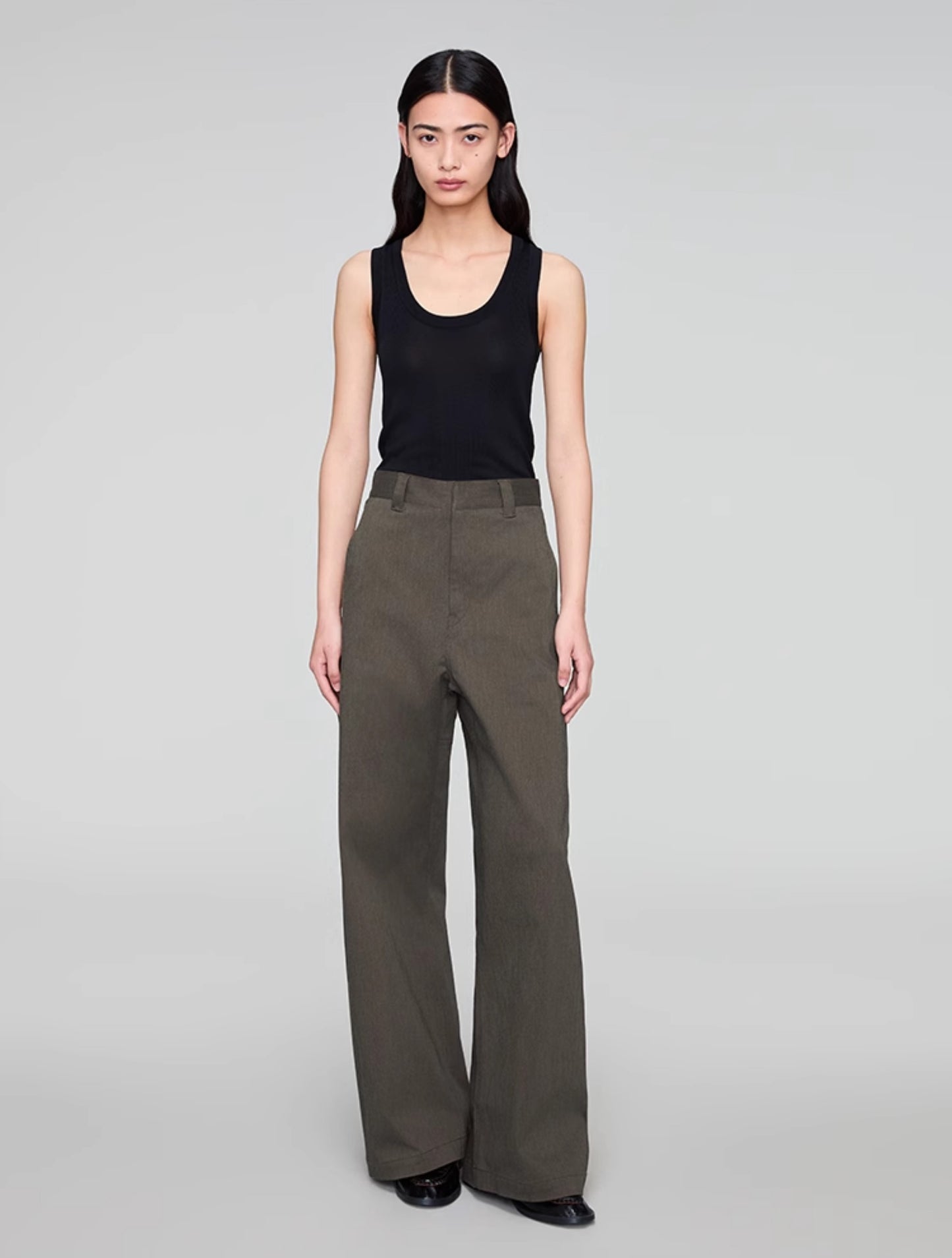 Wide Leg A-Line Casual Pants