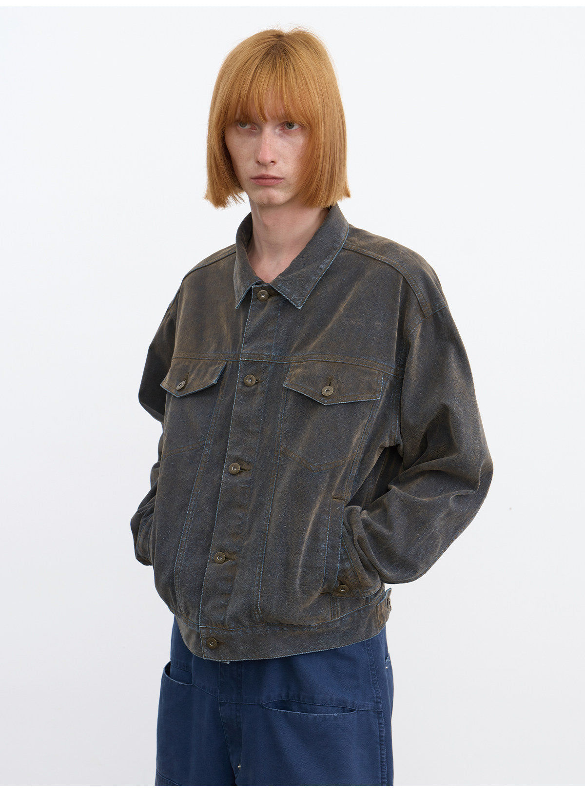 Wash-Finish Denim Jacket