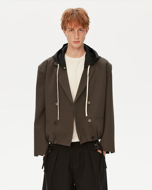 Jacket with detachable hood