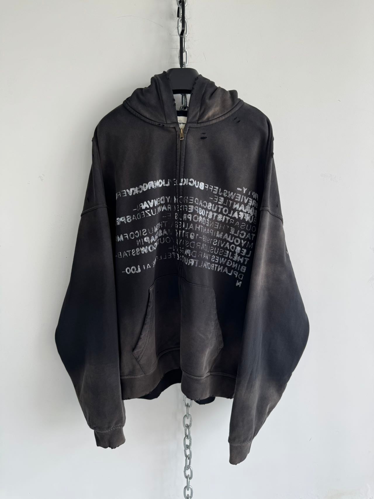 Heavy Zipper Spray Dyed Parka