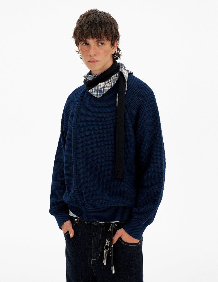 Patchwork Crewneck Sweater