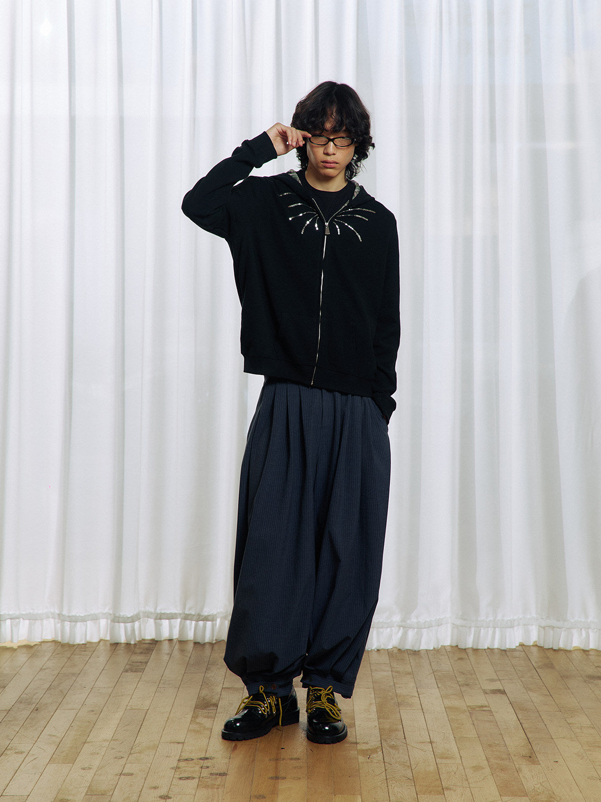 Pleated Balloon Pants