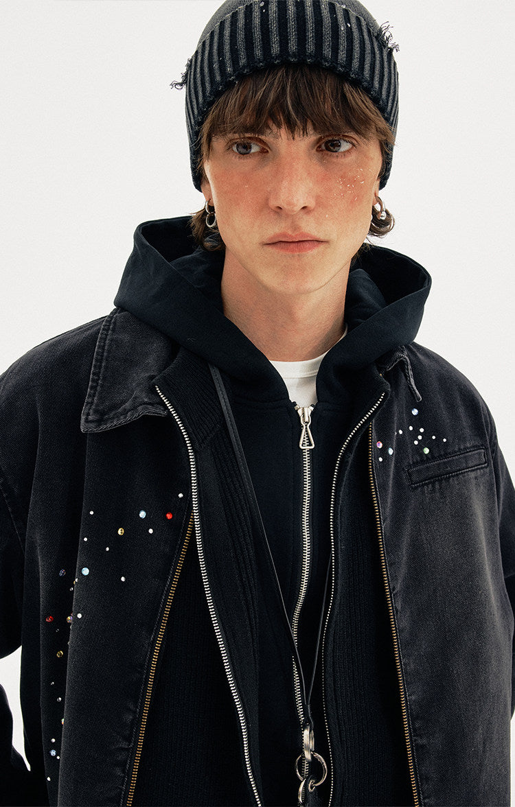 Wash-Processed Street Jacket