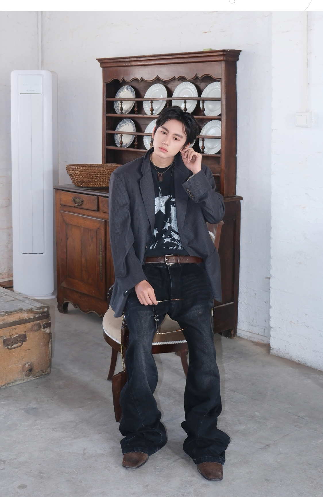 Fit Wash Print T-Shirt