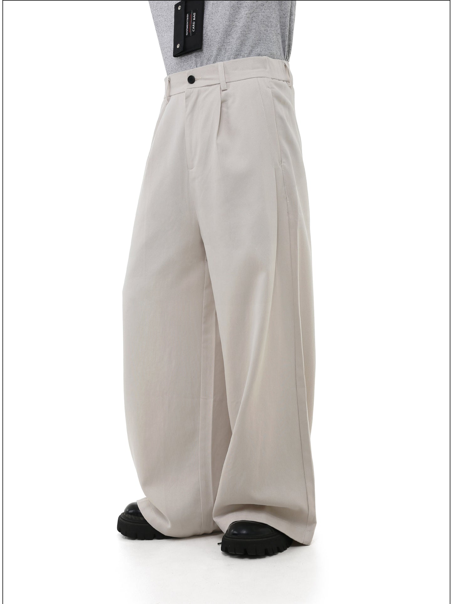 Elastic Waist Relaxed Casual Pants