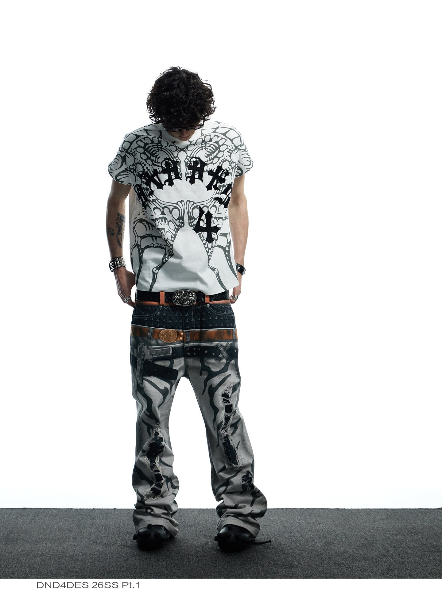 Snake-Pattern Custom Buckle Belt