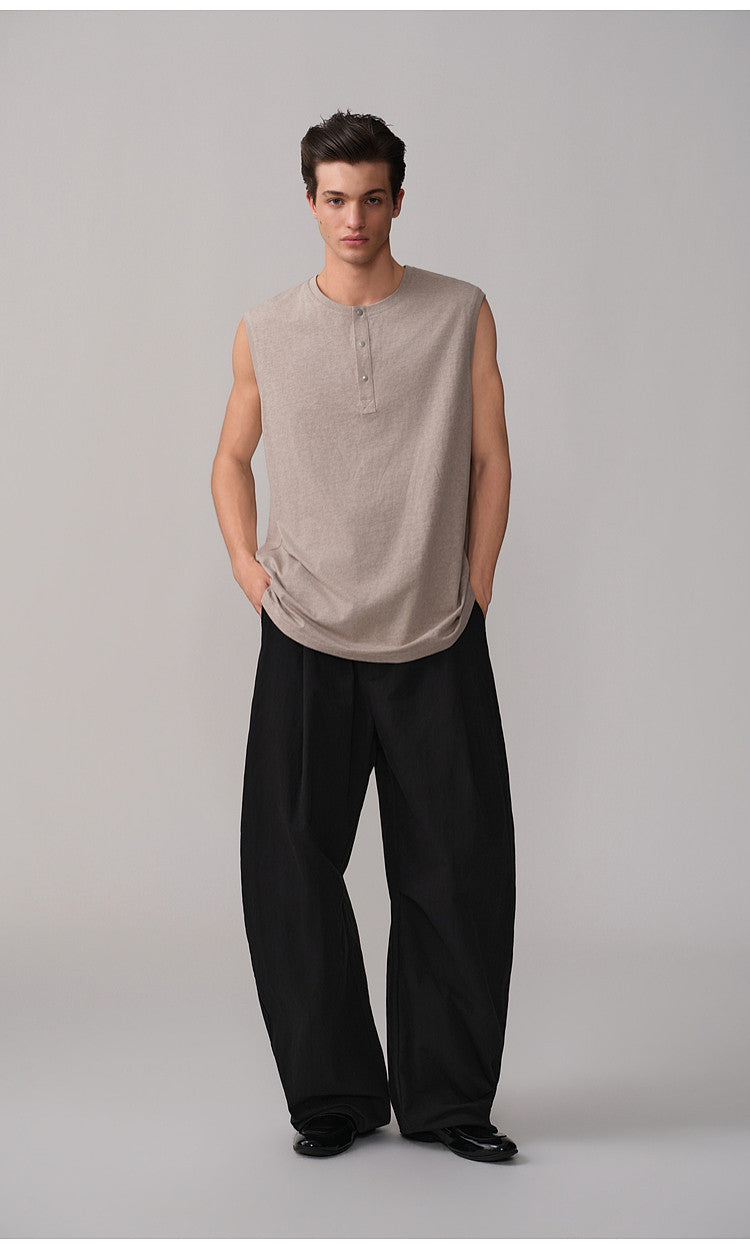Simitara Pleated Elastic-Waist Casual Work Pants