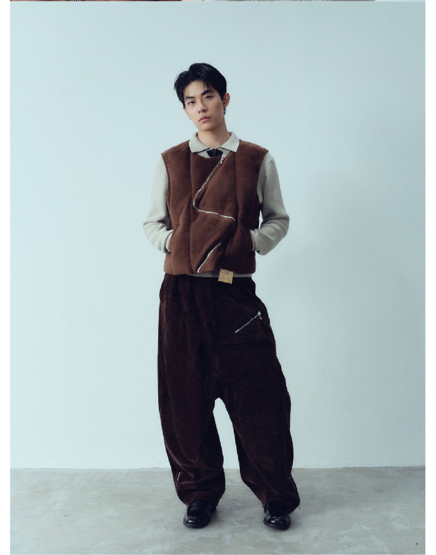 Suede-like Multi-Wear Vest