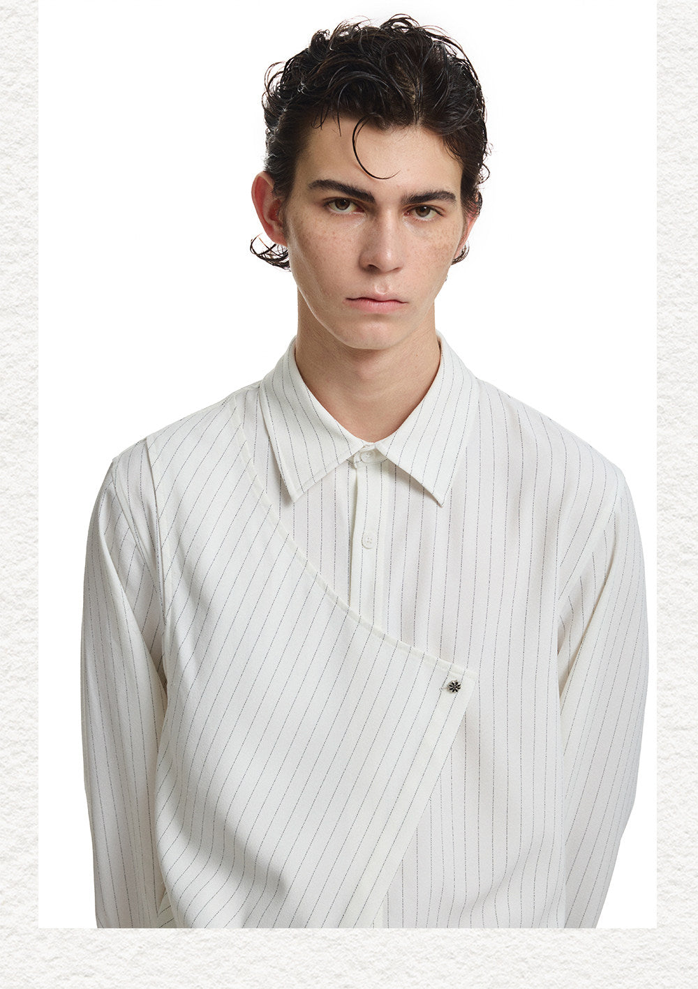 Deconstructed-Cut Casual Shirt