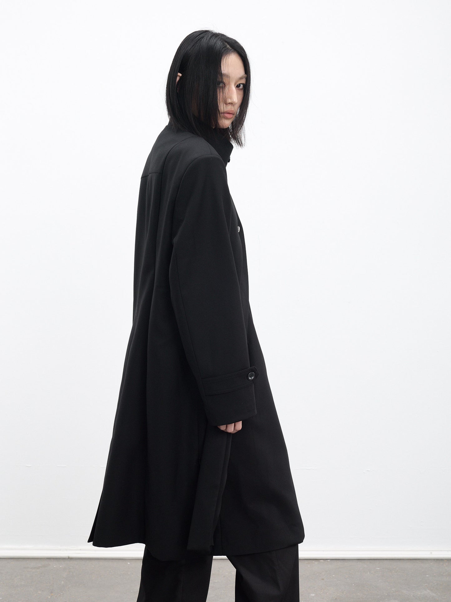 Faux Two-Piece Trench Coat