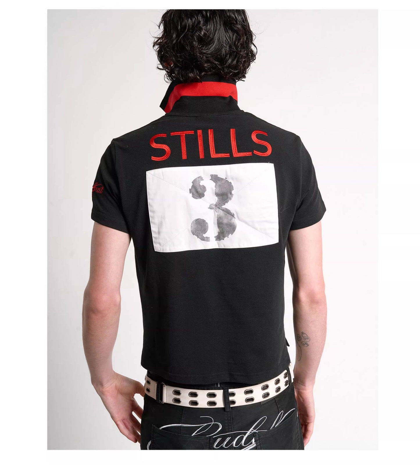 Embroidered and Appliquéd Polo Shirt