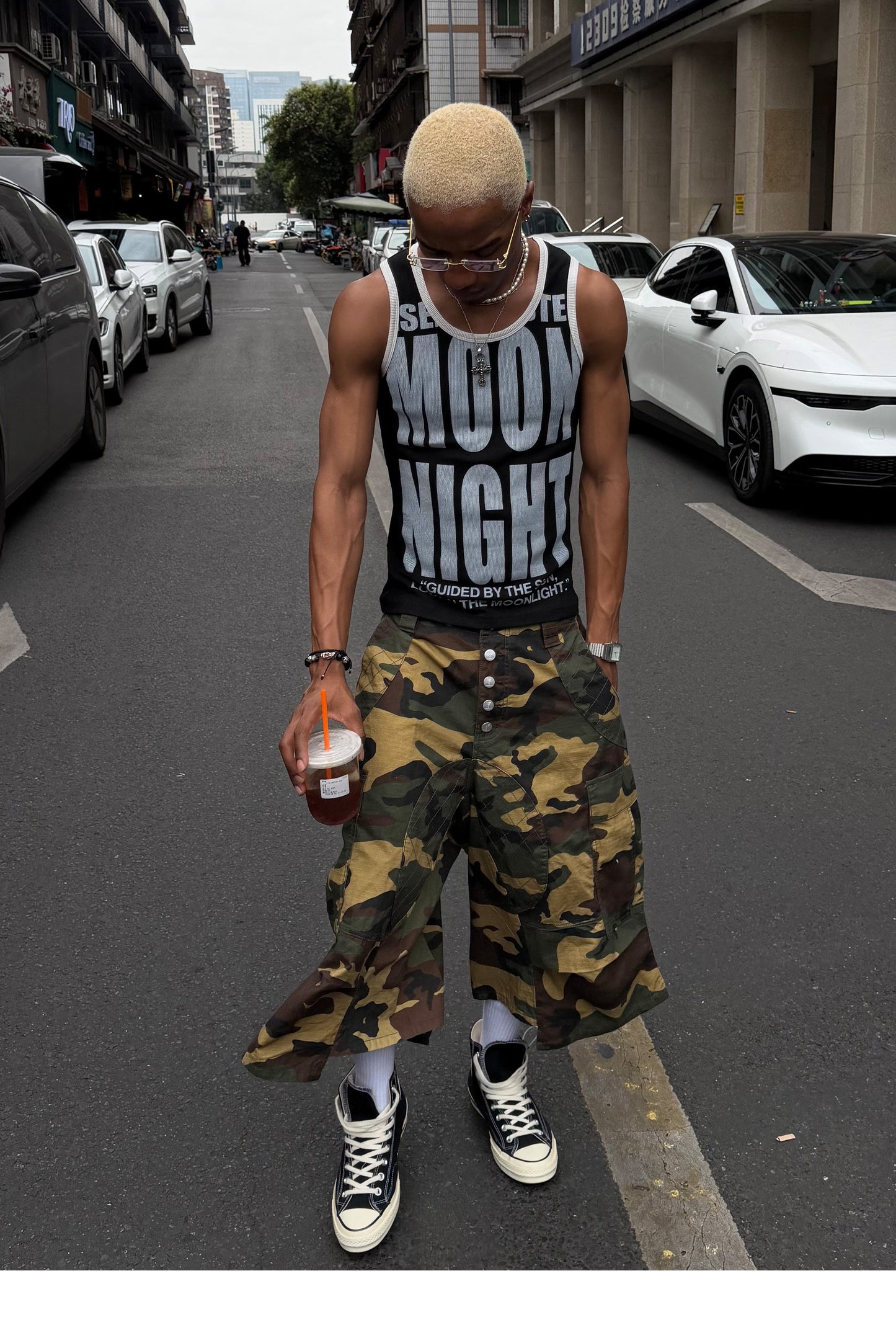 Stretch Slim-Fit Sleeveless Top
