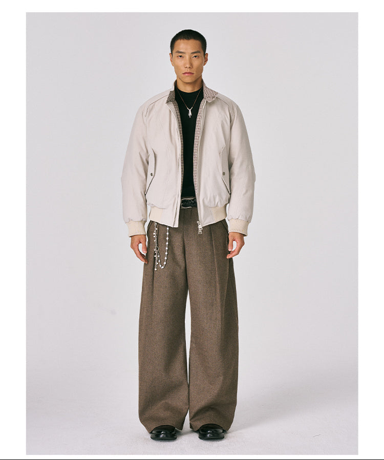 Harrington Check Pattern Down Jacket