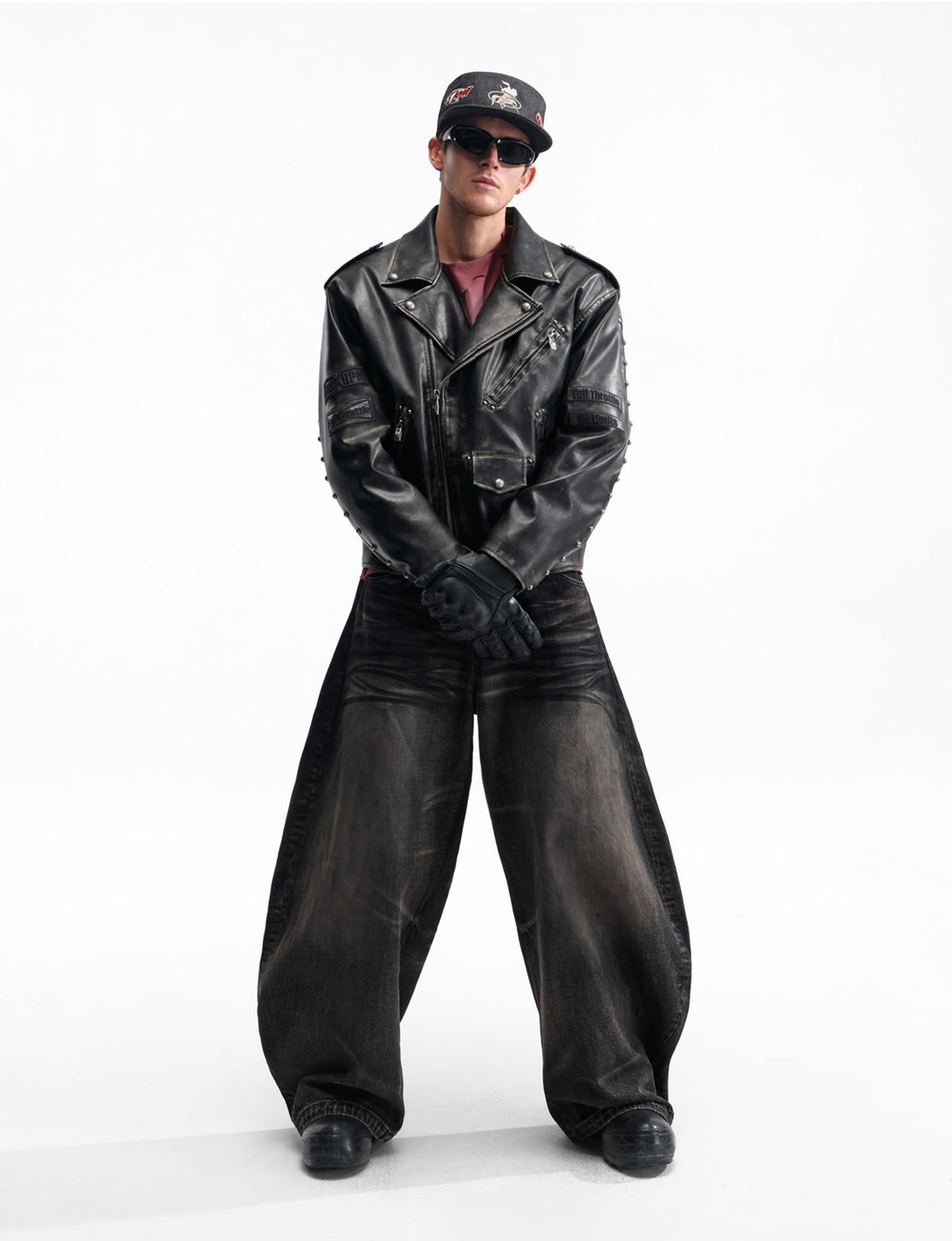 Oversized Leather Jacket