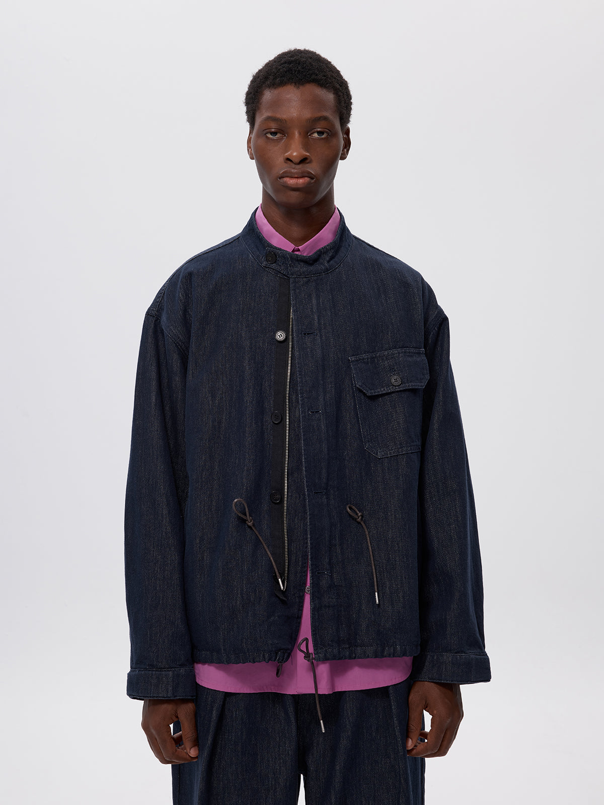 Paper Yarn Blend Denim Jacket