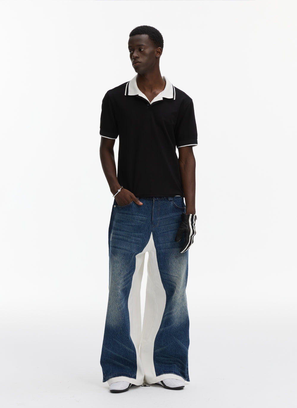 Double Layer Denim Pants