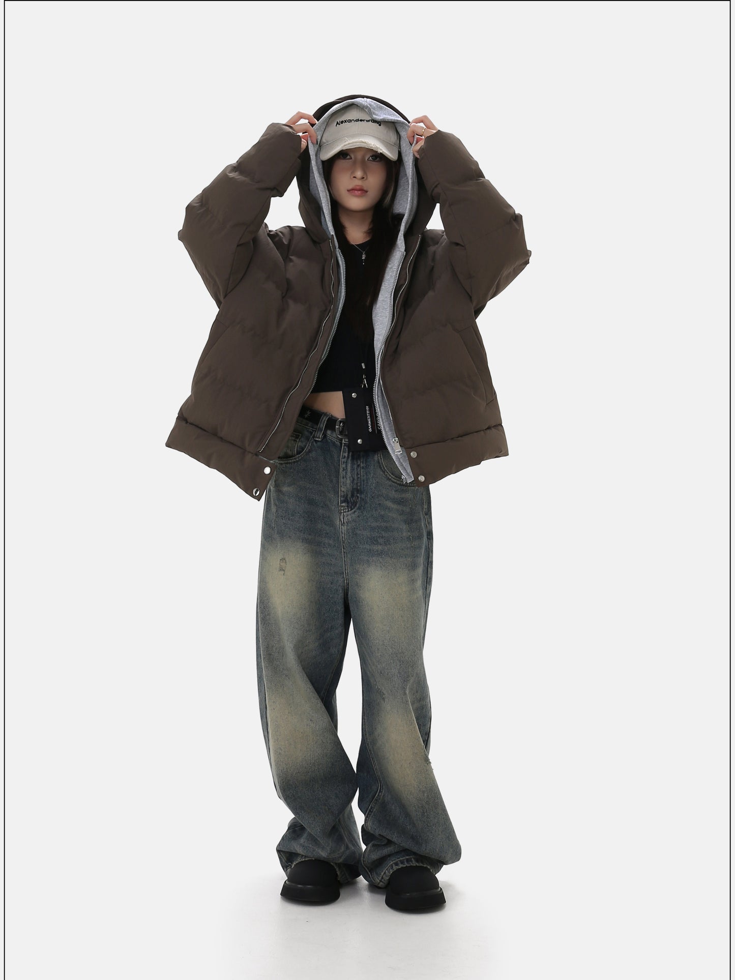 Detachable Two-Piece Hooded Jacket