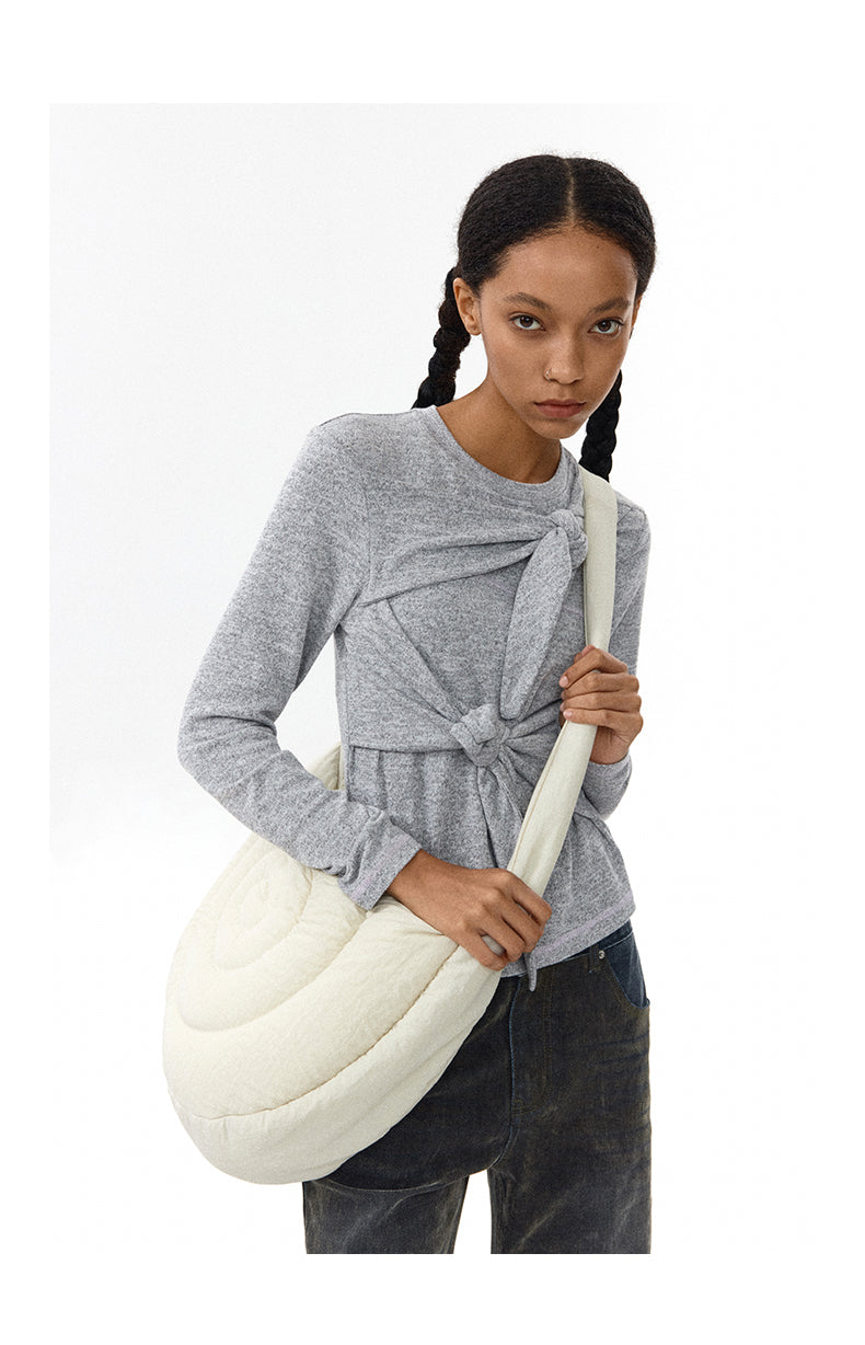 Cotton shoulder bag