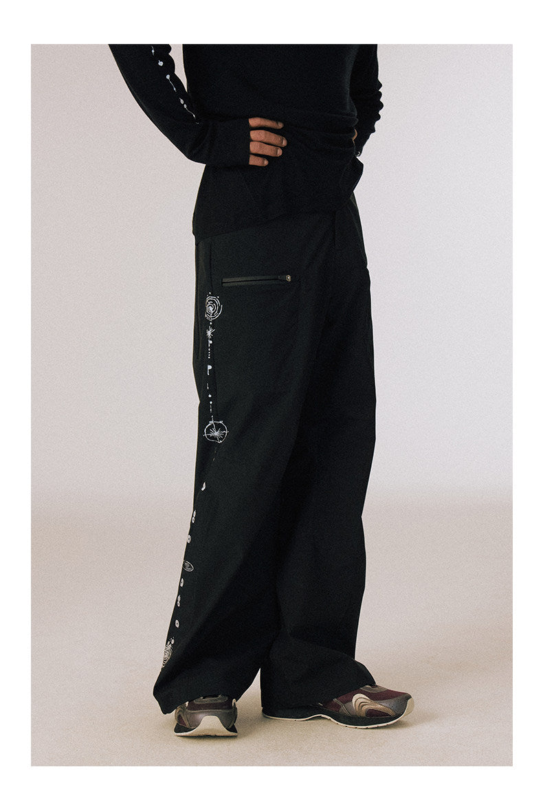 Waterproof and Oil-Resistant Functional Casual Pants