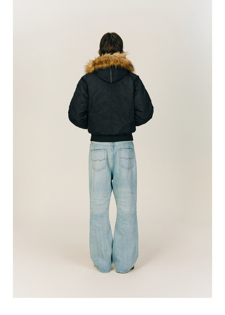 Hooded quilted jacket