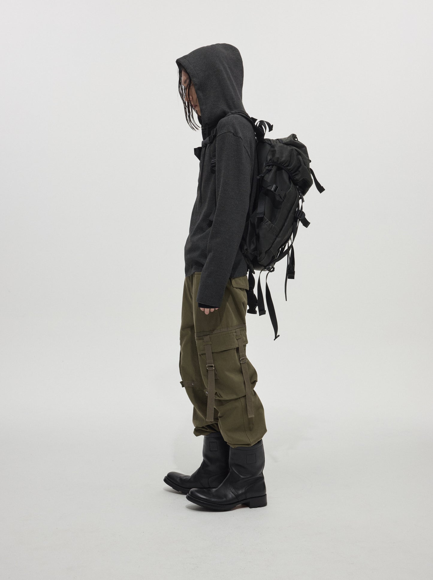 Webbing-Washed Cargo Pants