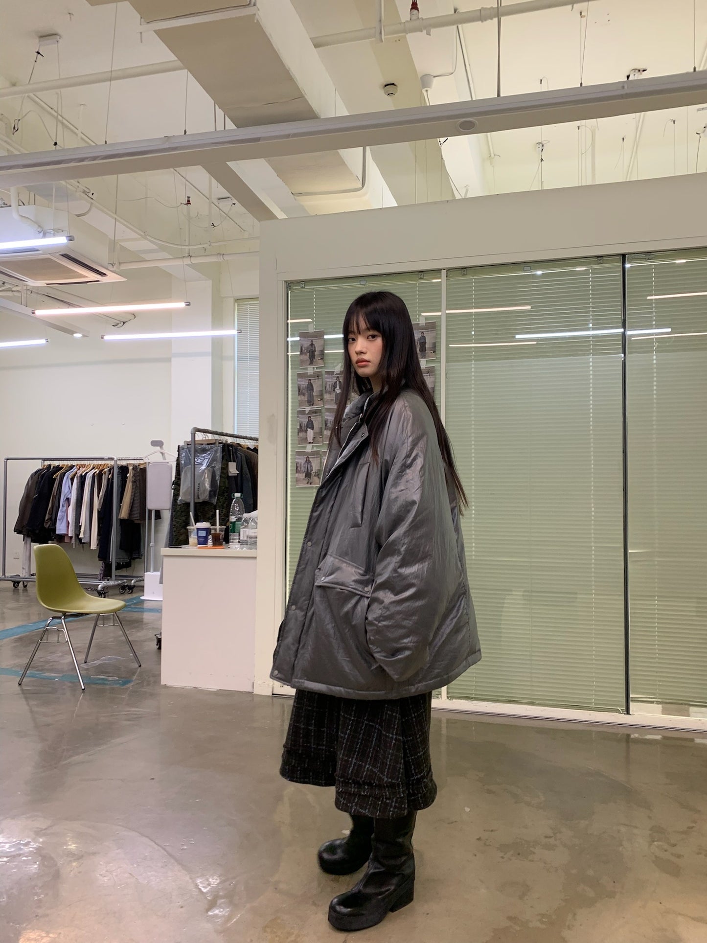 Loose-fitting casual cotton jacket