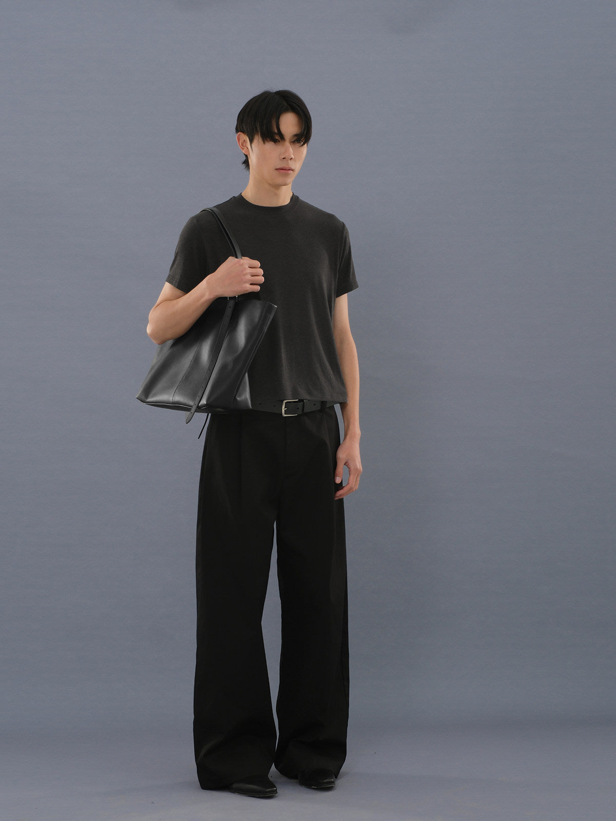PU Soft Leather Shoulder Bag with Zipper